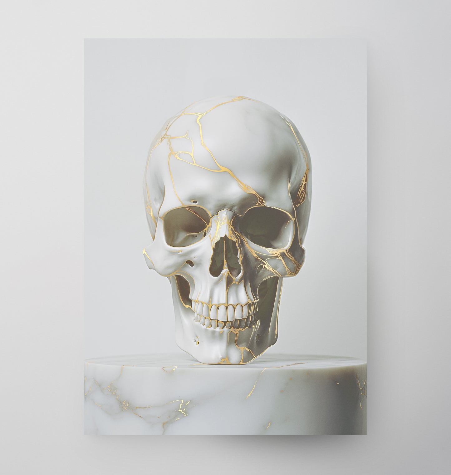MARBLE SKULL 50x70cm