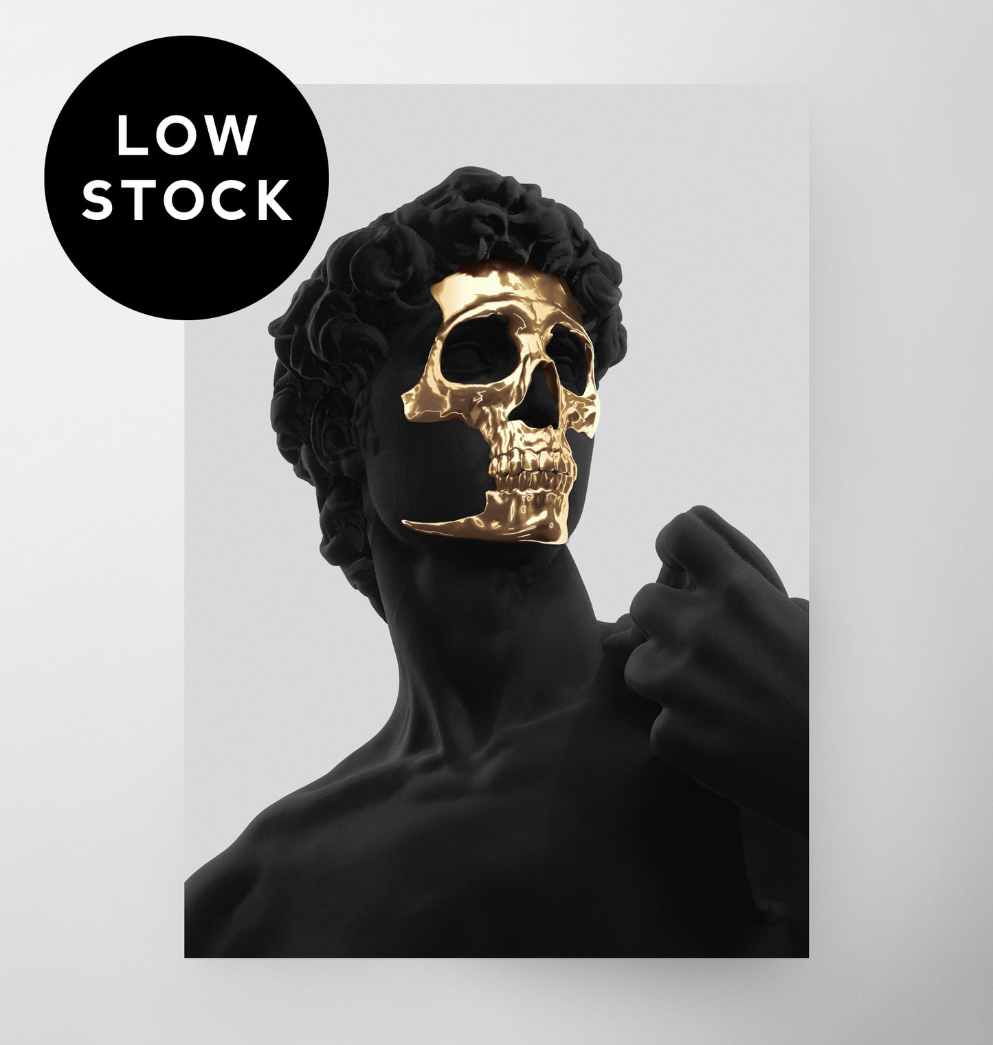 MARBLE SKULL 50x70cm