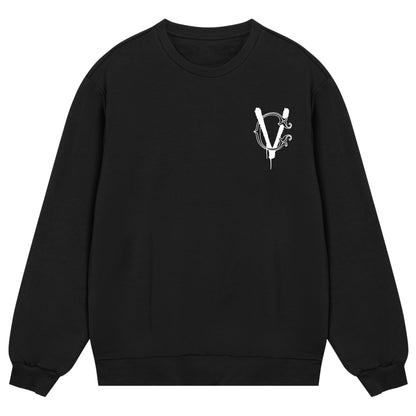 BLACK MONOGRAM SWEATSHIRT