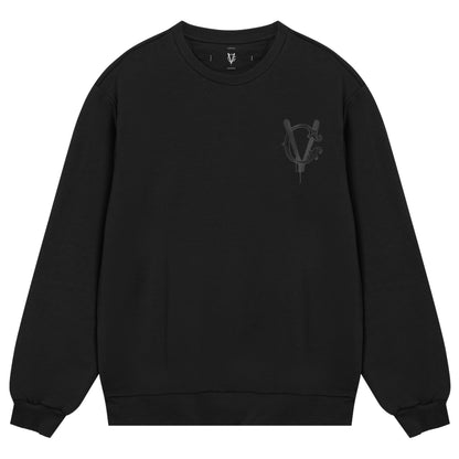 BLACK + BLACK MONOGRAM SWEATSHIRT