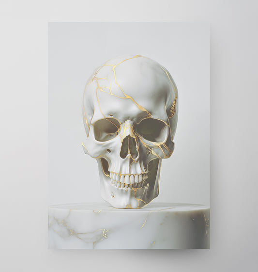 MARBLE SKULL 50x70cm