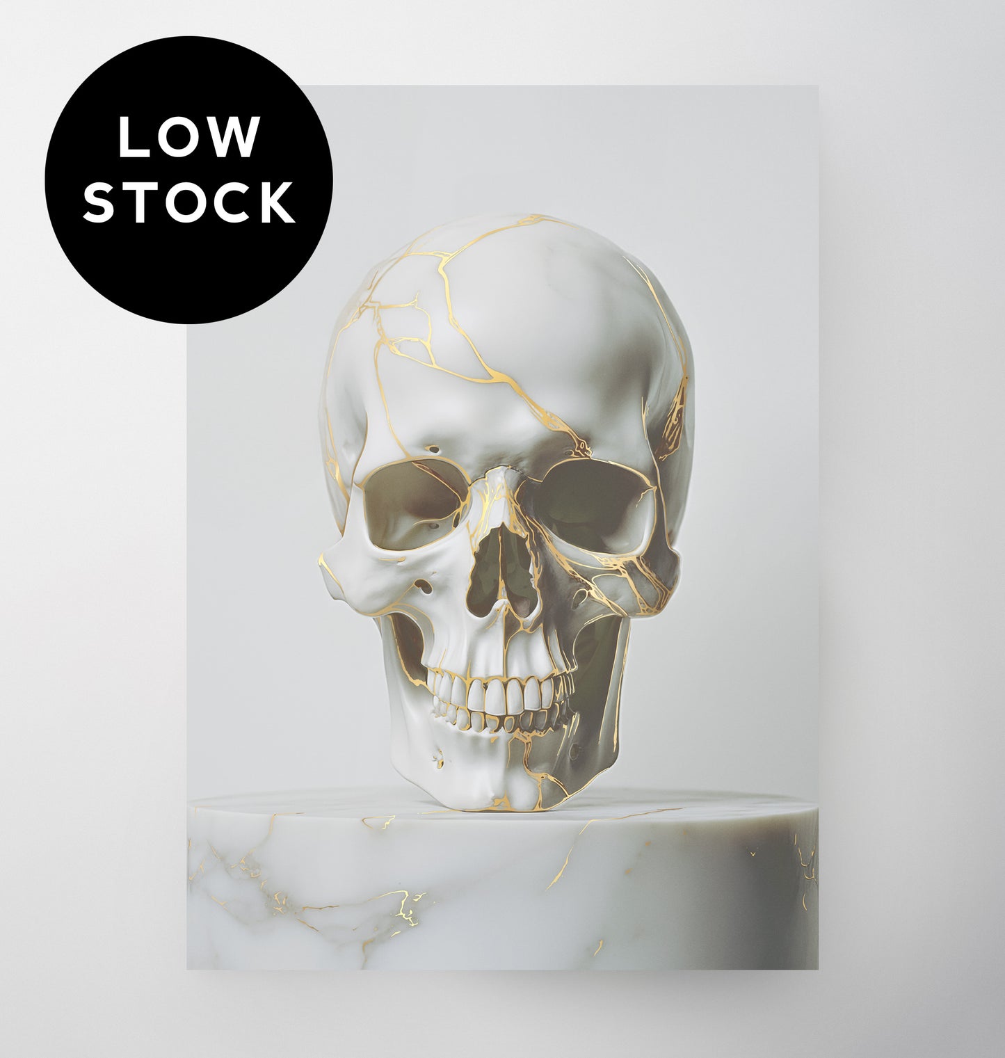 MARBLE SKULL 50x70cm