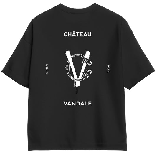 BLACK MONOGRAM TEE